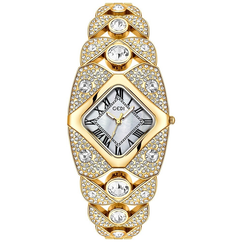 Jewelry And Watches Luxury Brand - New Diamond Inlaid Bracelet Watch Waterproof