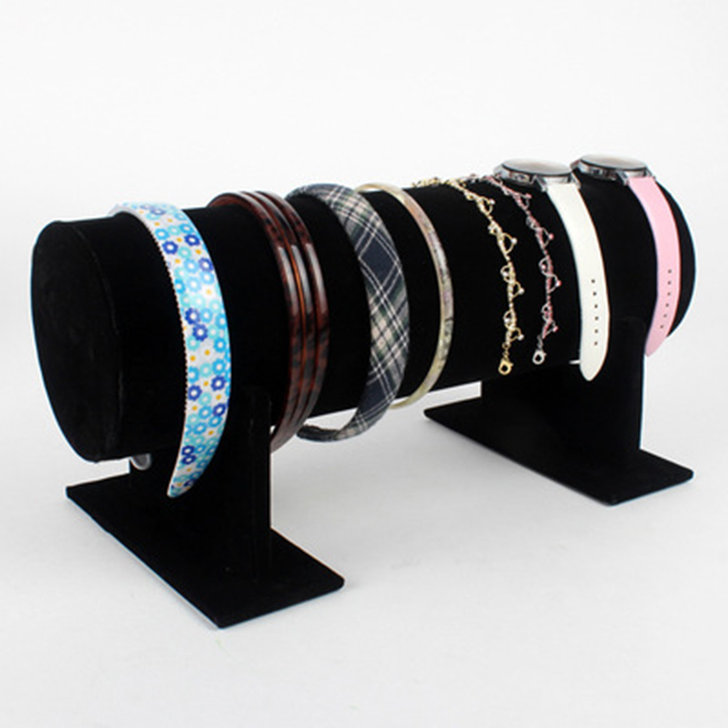 Jewelry Shop Watches - Velvet Bracelet Chain Watch T-Bar Headband