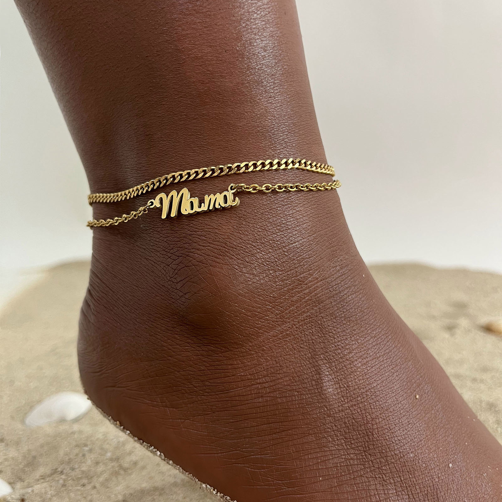 Anklet Foot Chain - Vnox Customized Name Anklets for Women,