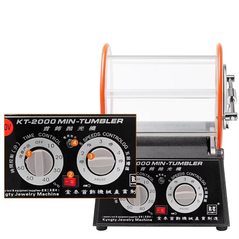 Jewelry & Watches Spółka Z Ograniczoną Odpowiedzialnością - Magnetic Polishing Machine KT-2000 5kg Rotary