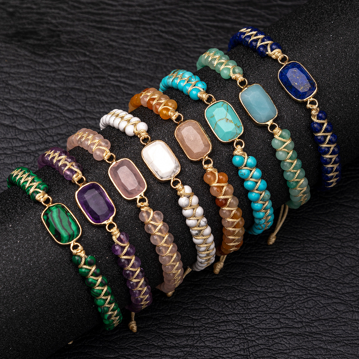Gemstone Bracelet Healing - Chinese Style Lucky Blessing Natural Gemstone
