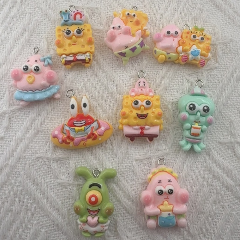 Jewelry & Watches Spółka Z Ograniczoną Odpowiedzialnością - 10pcs cartoon resin pendant, DIY jewelry