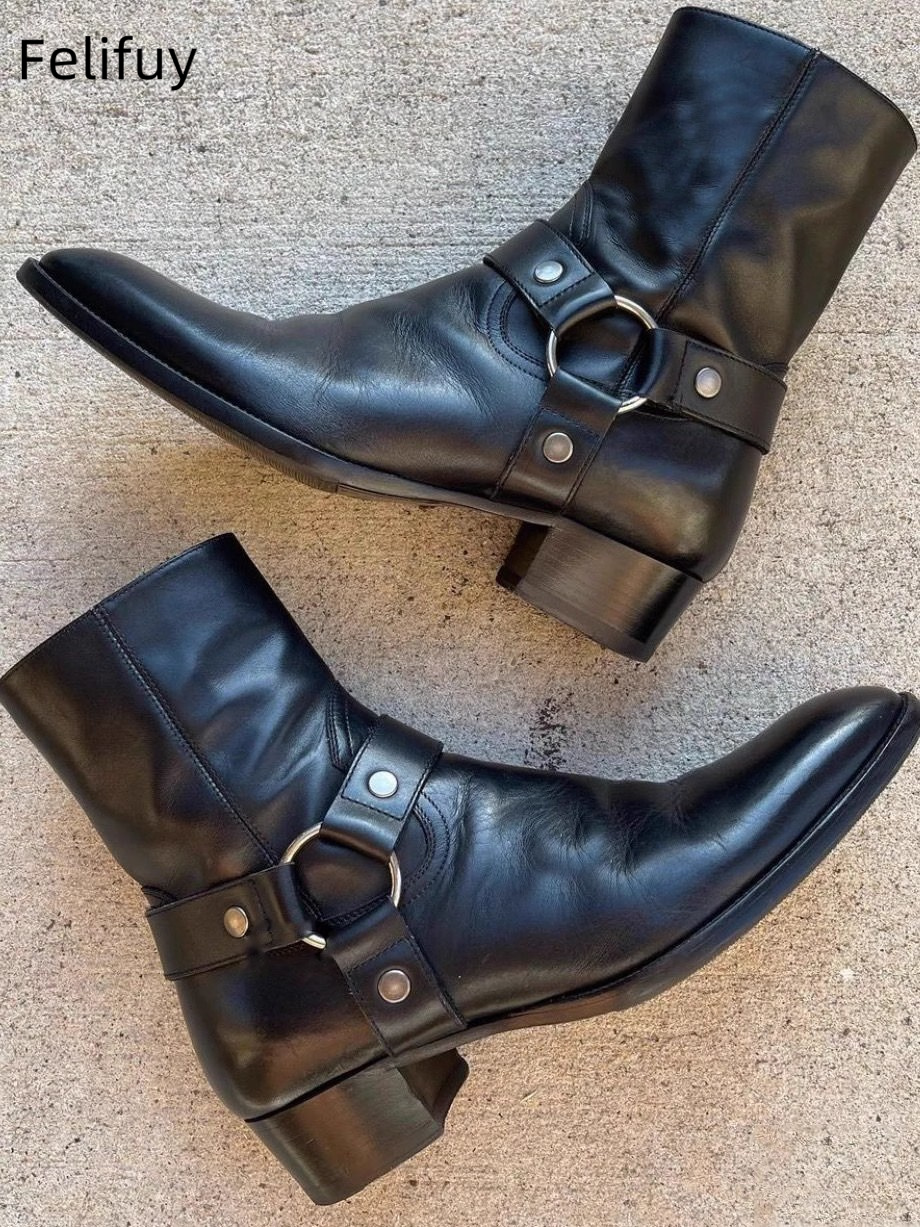 Anklet Foot Chain - Black Chains Men Chelsea Boots Genuine