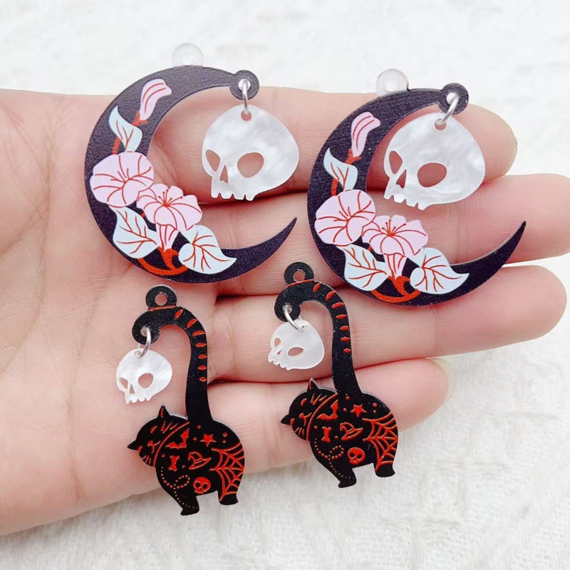 10pcs Halloween Acrylic Ghost  - Jewelry & Watches Spółka Z Ograniczoną Odpowiedzialnością recensie en prijs