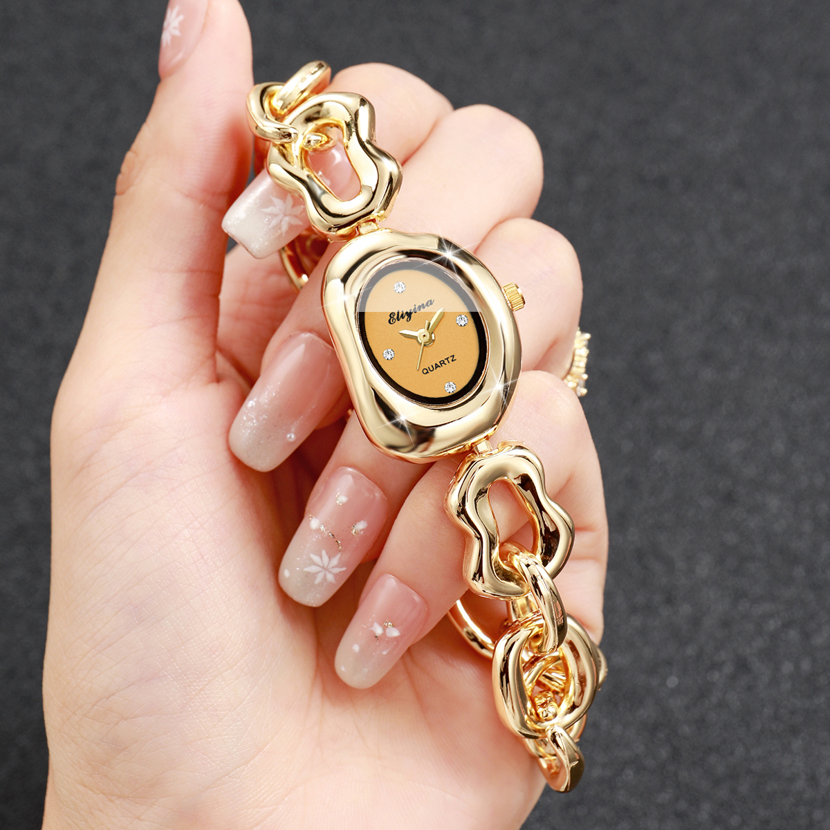 Fashion Cheese DIal Women Watc - Jewelry Watches Gold recensie en prijs