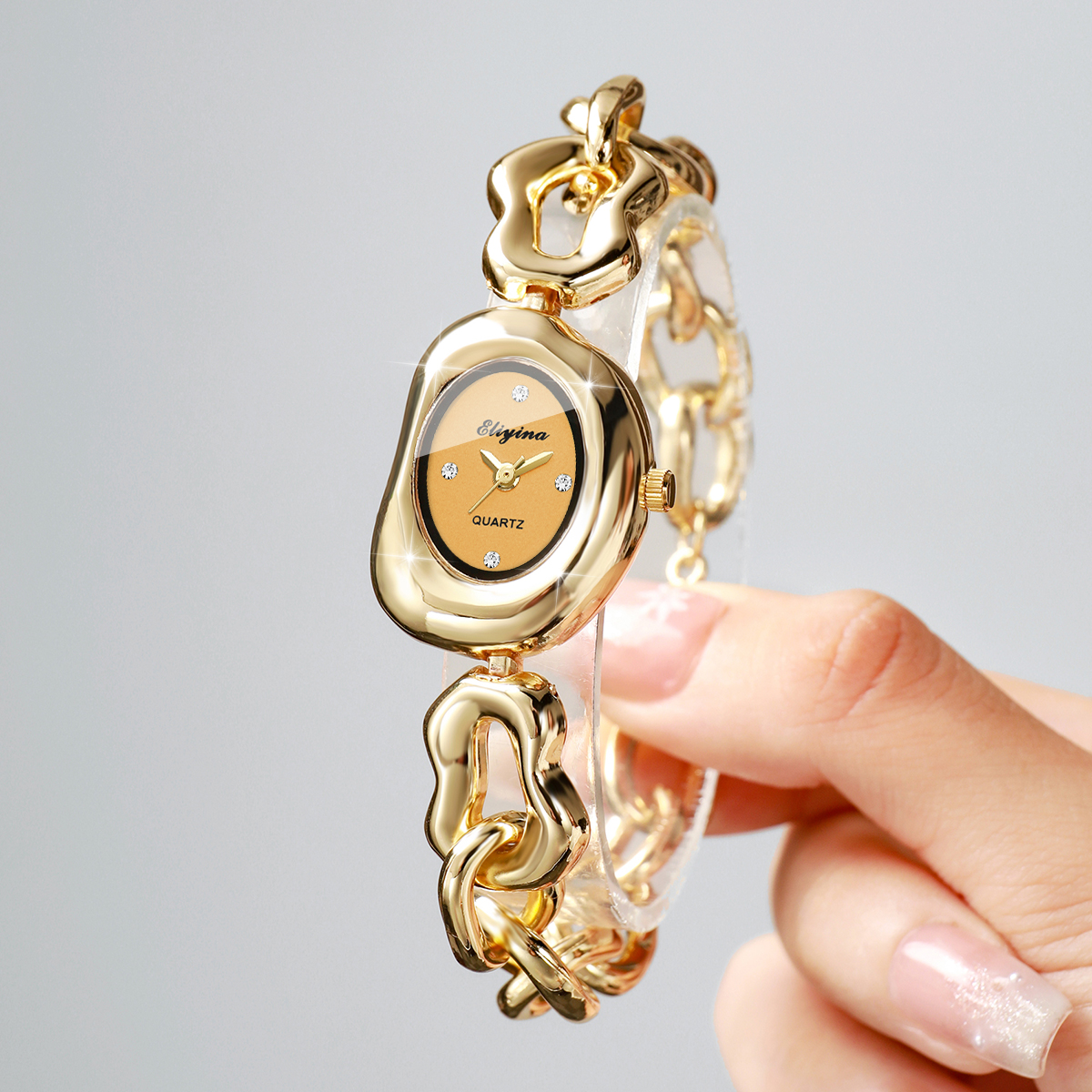 Fashion Cheese DIal Women Watc - Jewelry Watches Gold recensie en prijs
