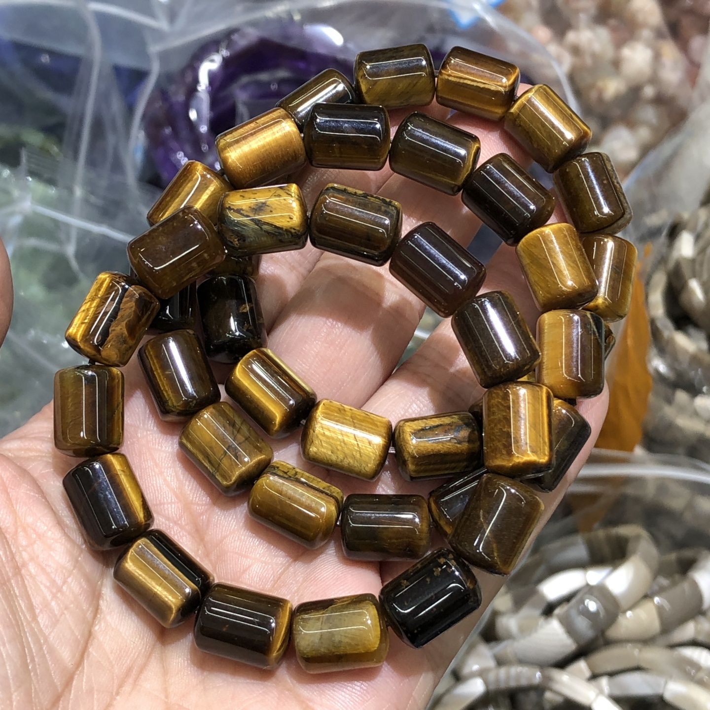 1 Pc Natural Colorful Tiger Ey - Gemstone Bracelet Healing recensie en prijs