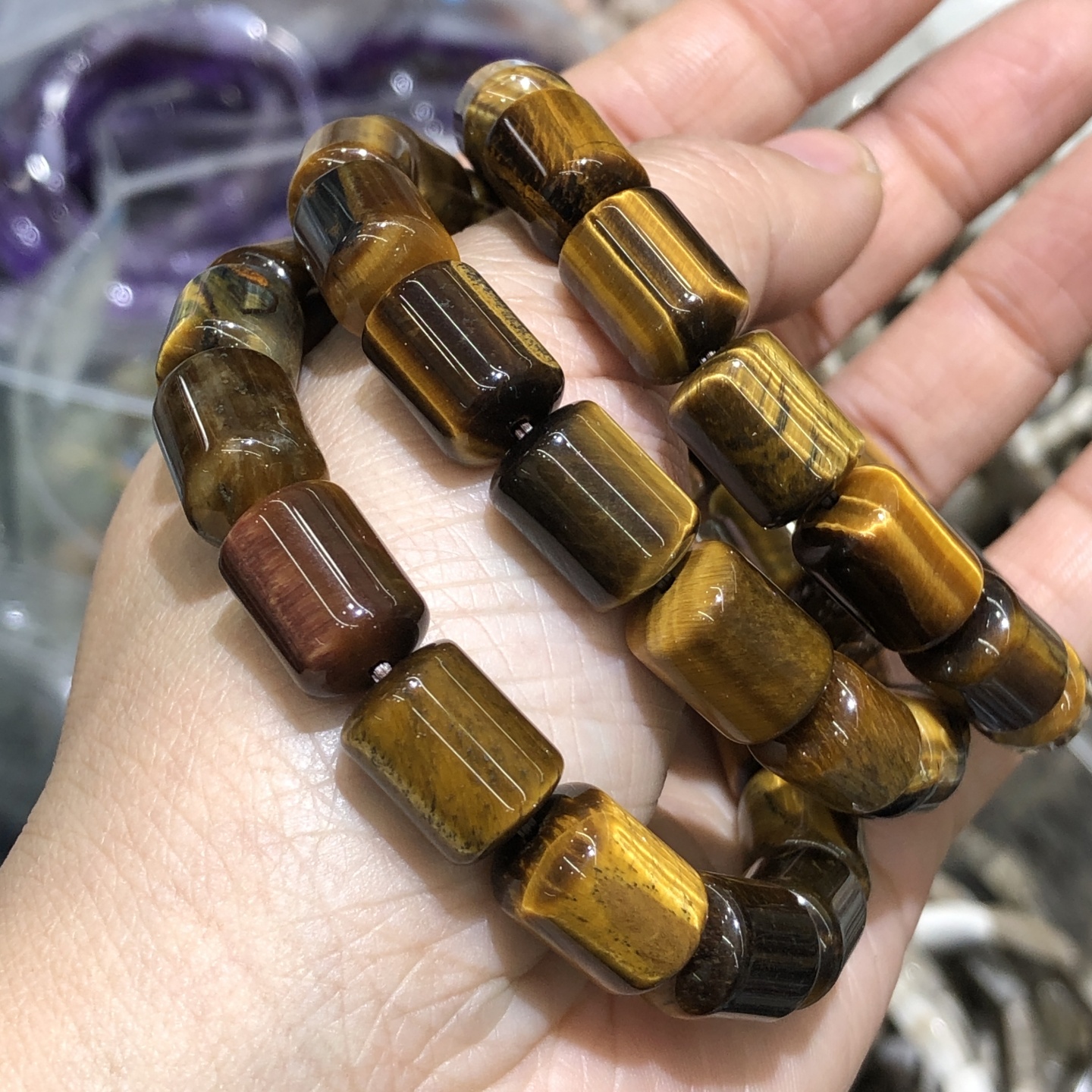 1 Pc Natural Colorful Tiger Ey - Gemstone Bracelet Healing recensie en prijs