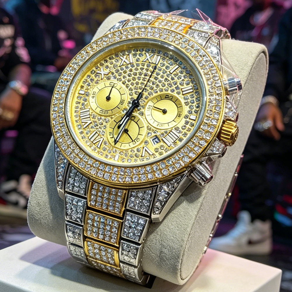 NO Logo Silver Gold Full Diamo - Jewelry And Watches Luxury Brand recensie en prijs
