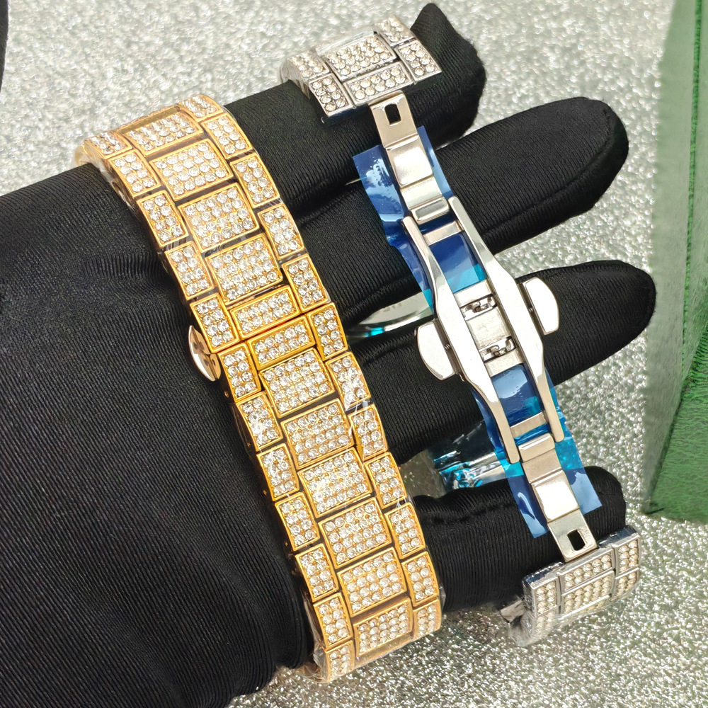 NO Logo Silver Gold Full Diamo - Jewelry And Watches Luxury Brand recensie en prijs