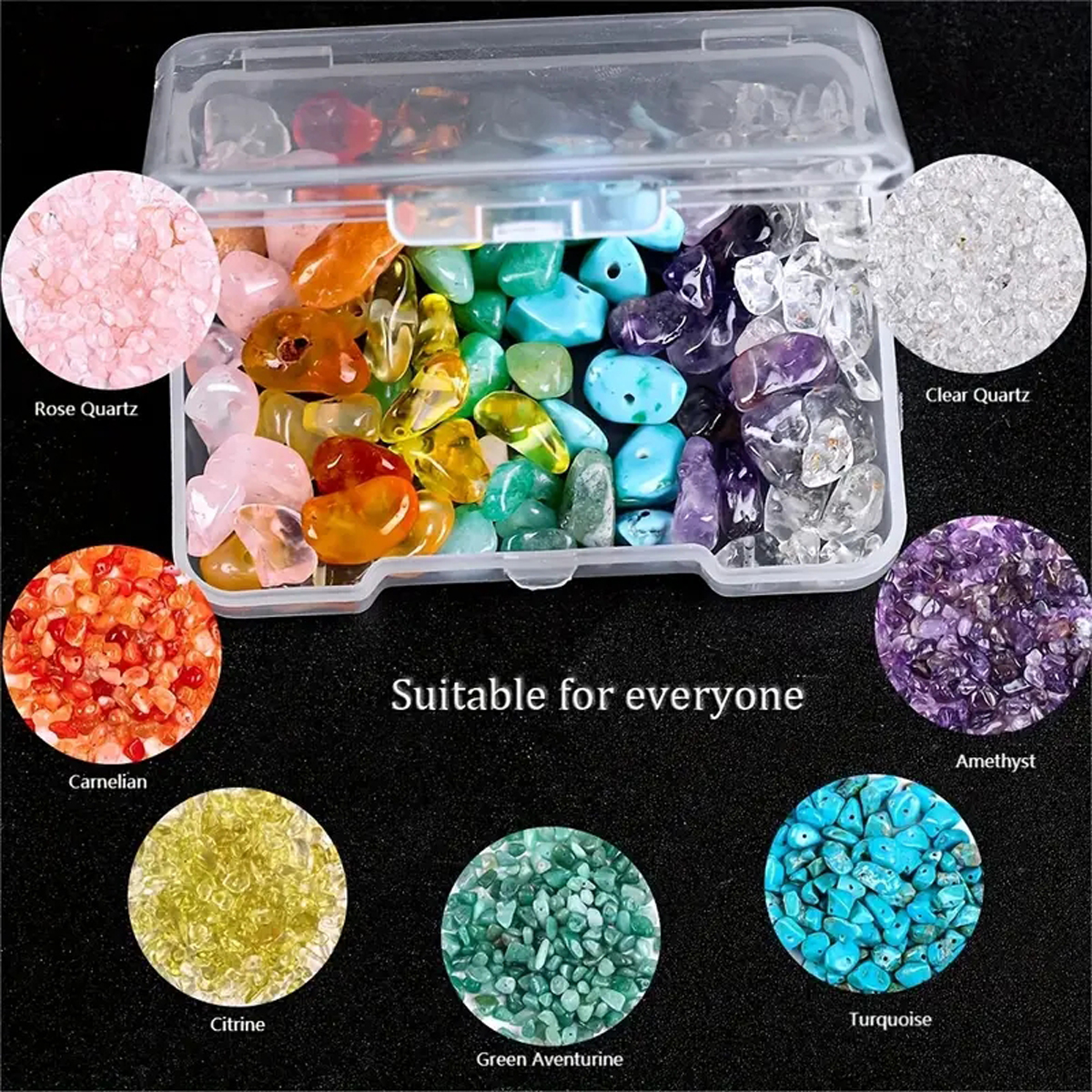 100/200pcs Natural Chips Stone - Gemstone Bracelet Healing recensie en prijs