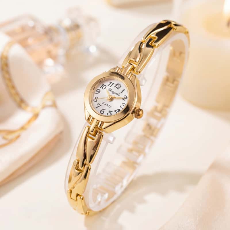 Fashion Women Quartz Bracelet  - Jewelry Watches Gold recensie en prijs