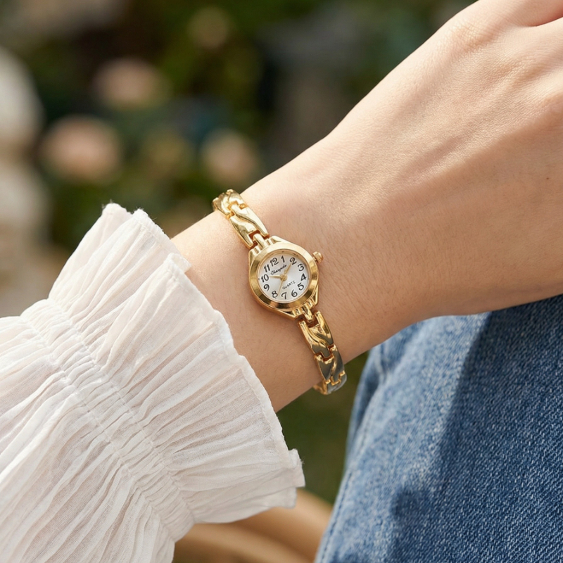 Fashion Women Quartz Bracelet  - Jewelry Watches Gold recensie en prijs