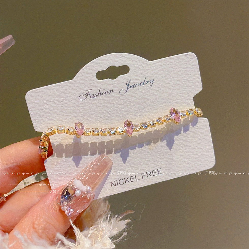 Pink Full Diamand Zircon Brace - Best Jewelry Watches Women recensie en prijs