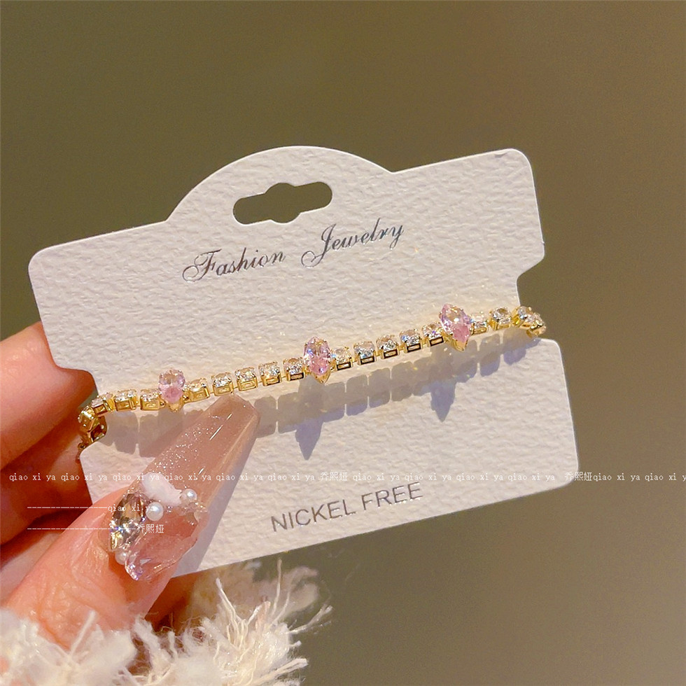 Pink Full Diamand Zircon Brace - Best Jewelry Watches Women recensie en prijs