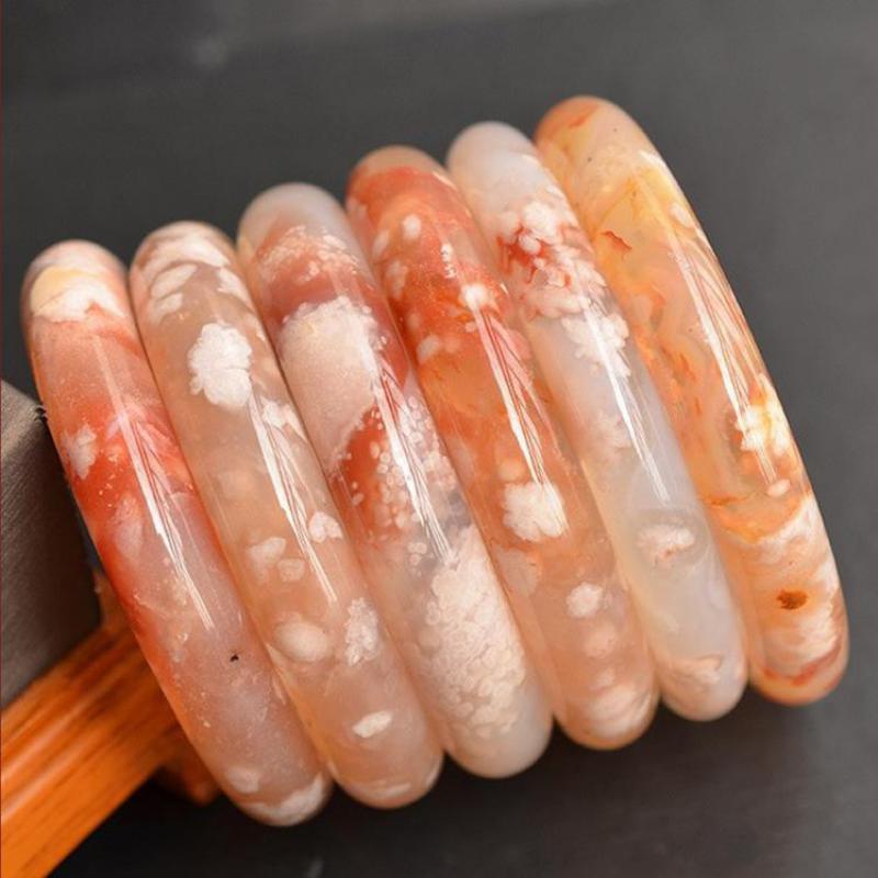 Flower Agate Bangle Women Heal - Gemstone Bracelet Healing recensie en prijs