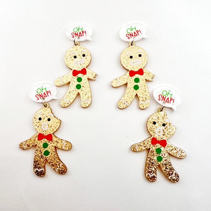 10pcs Cute Christmas Gingerbre - Jewelry & Watches Spółka Z Ograniczoną Odpowiedzialnością recensie en prijs