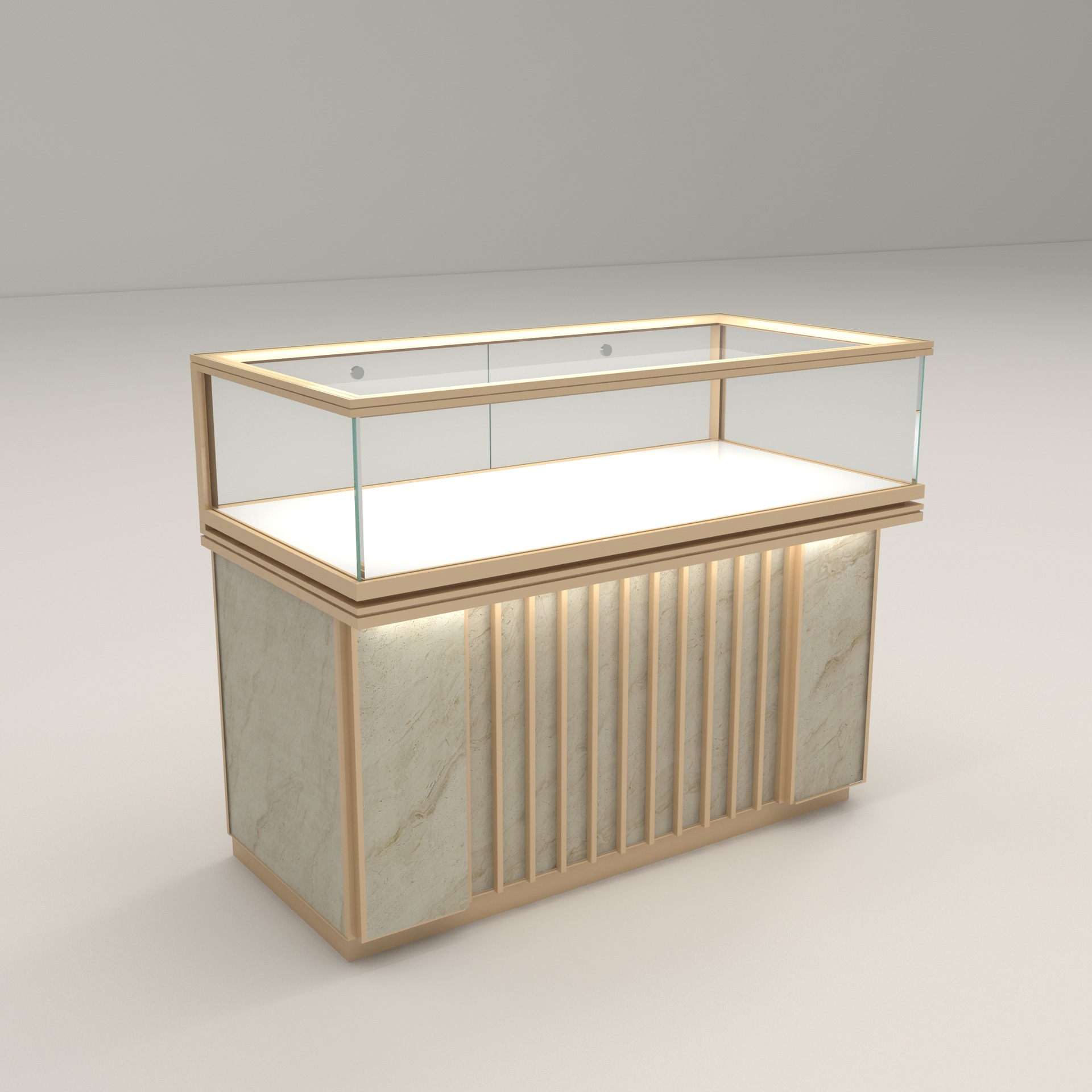 Glass jewelry display cabinet  - Jewelry Shop Watches recensie en prijs