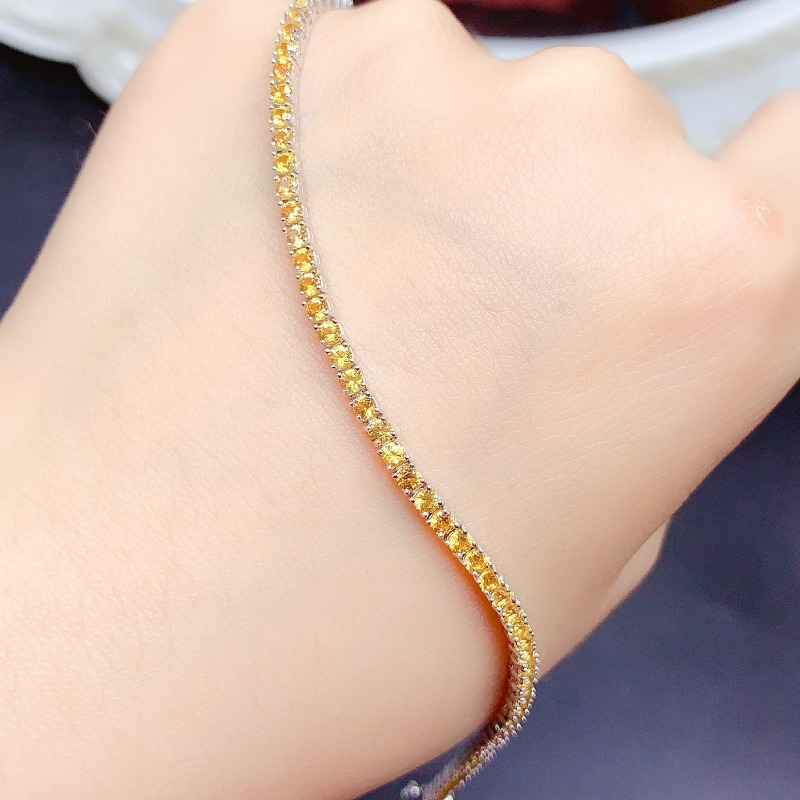 Natural  Citrine Tennis Bracel - Gemstone Bracelet Healing recensie en prijs