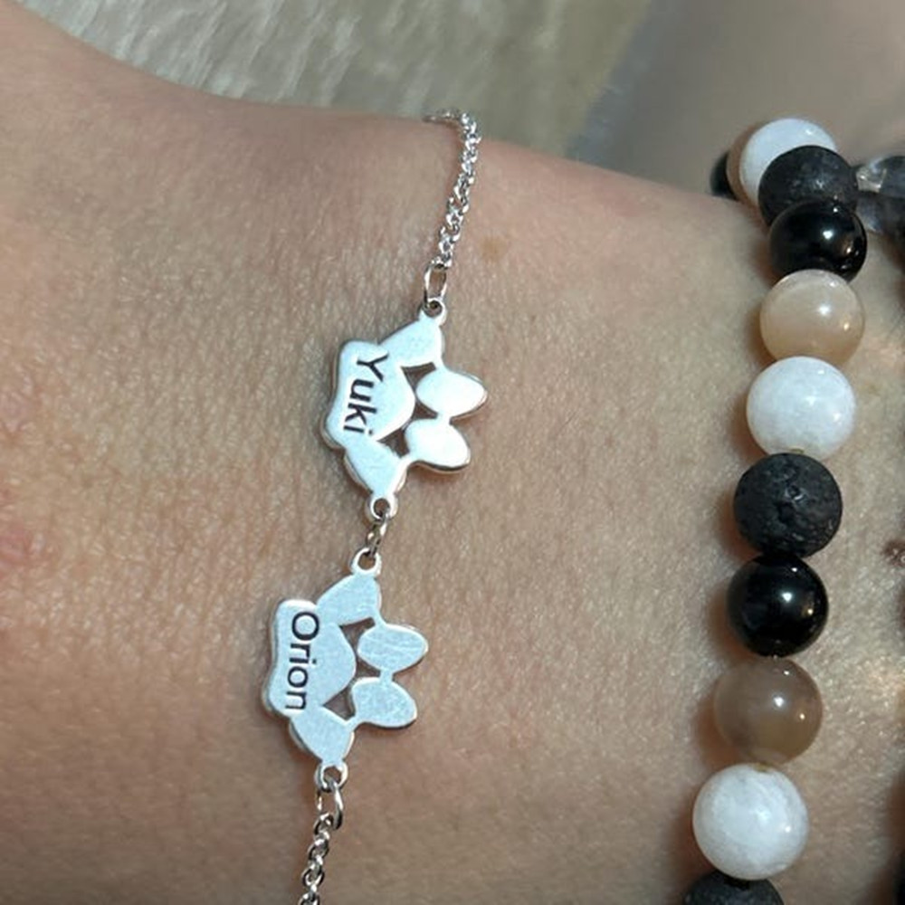 Custom Paw Print Anklet Bracel - Anklet Foot Chain recensie en prijs