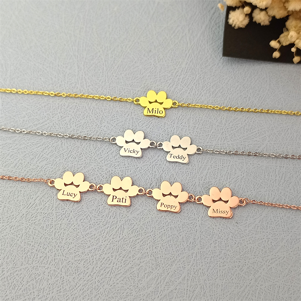 Custom Paw Print Anklet Bracel - Anklet Foot Chain recensie en prijs