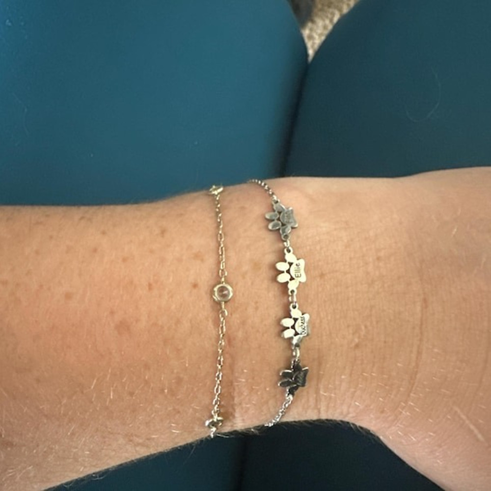 Custom Paw Print Anklet Bracel - Anklet Foot Chain recensie en prijs