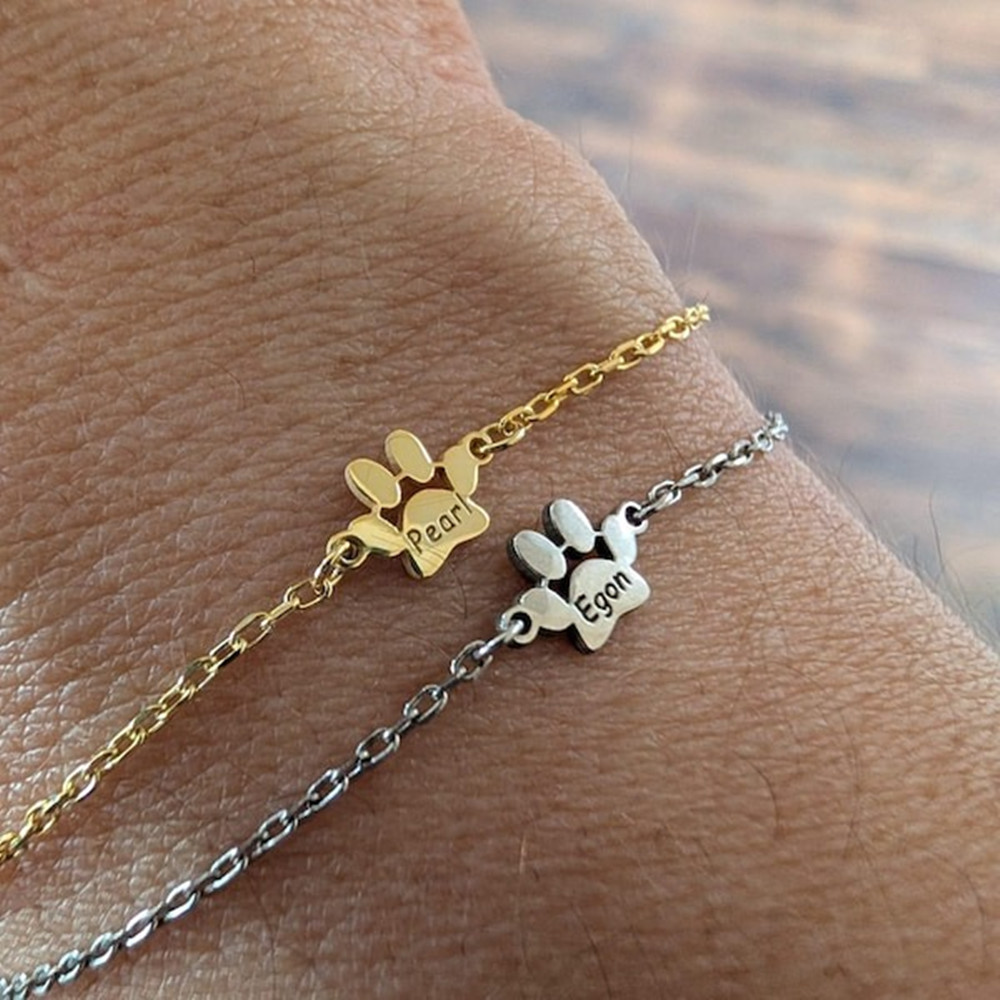 Custom Paw Print Anklet Bracel - Anklet Foot Chain recensie en prijs