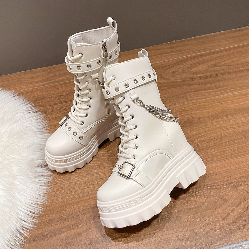 Autumn Thick Heel Ankle Boots  - Anklet Foot Chain recensie en prijs