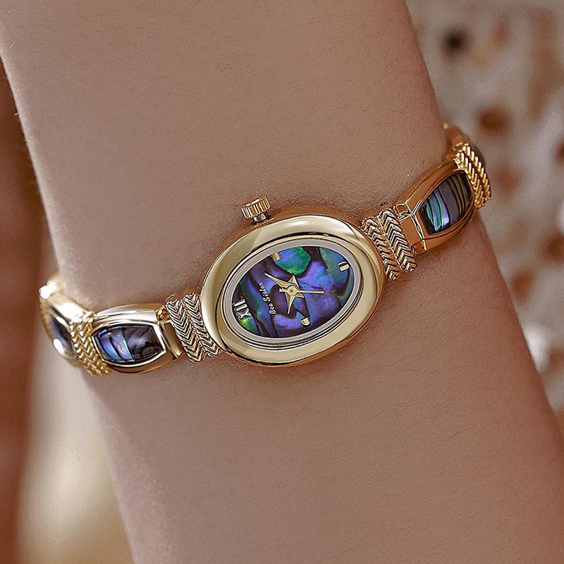 Oval Dial Women Bracelet Watch - Jewelry Watches Gold recensie en prijs