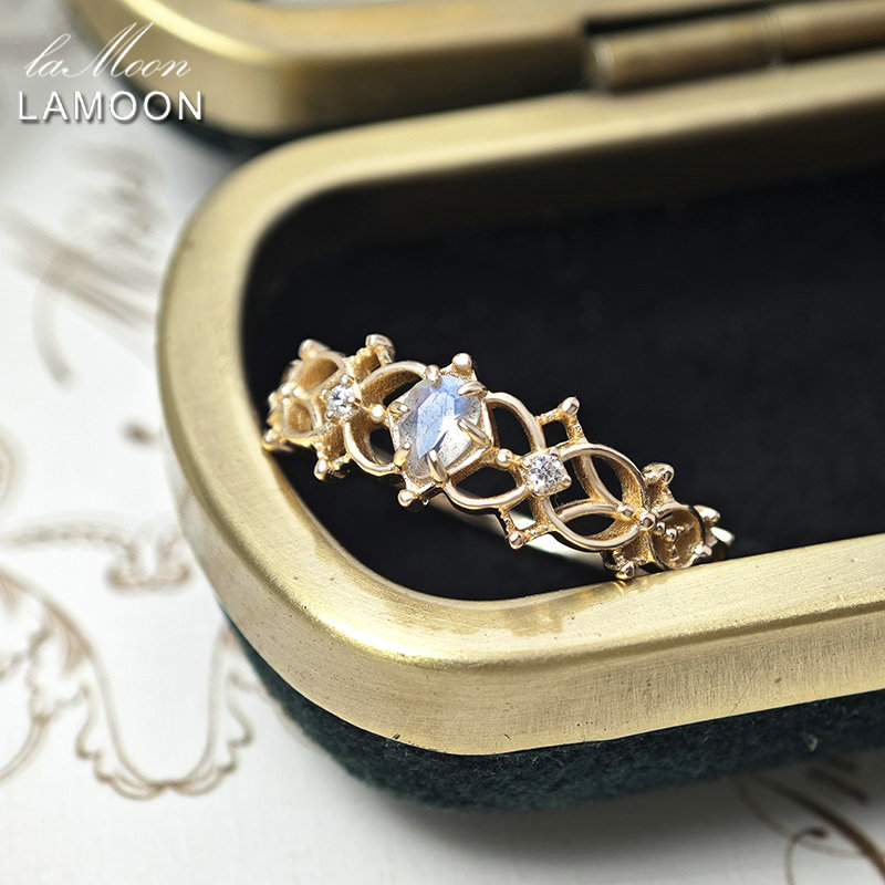 LAMOON Vintage Bijou Natural L - Turquoise Stone Ring recensie en prijs