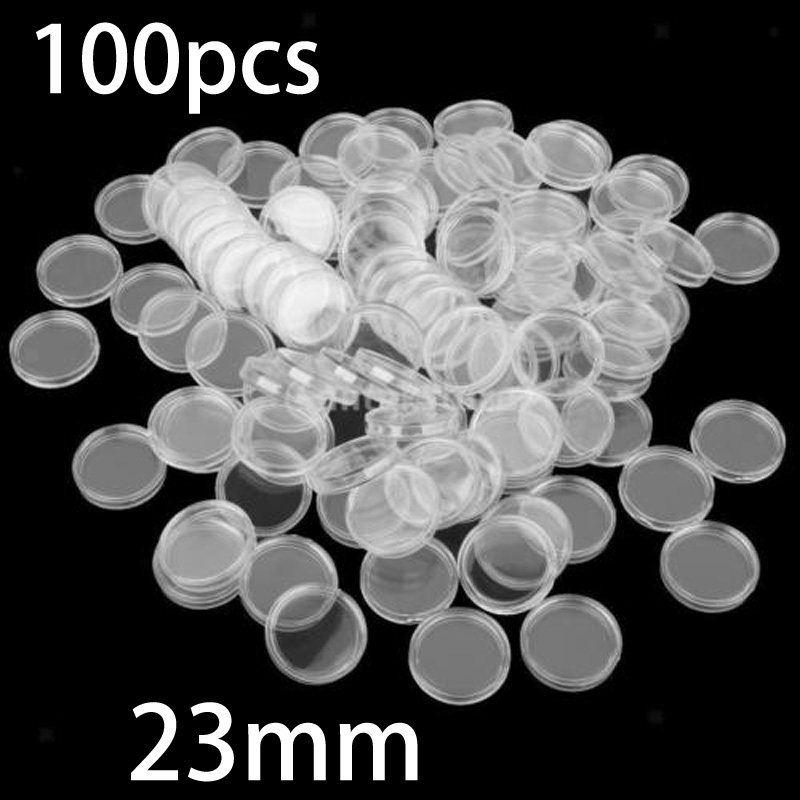 100 Pieces 23mm Clear Round Pl - Collectors Coins Jewelry & Watches Of Smithtown Reviews recensie en prijs