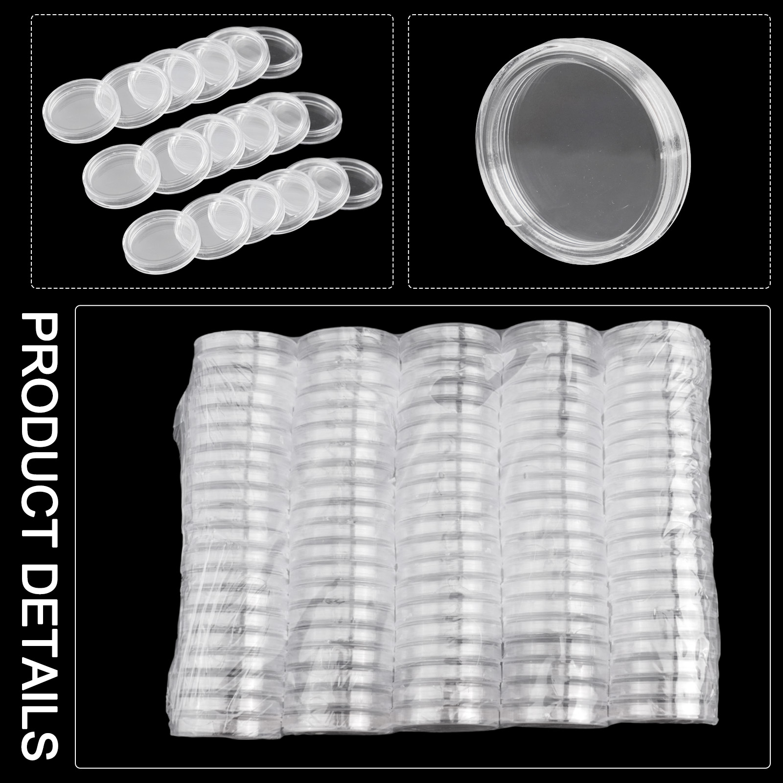 100 Pieces 23mm Clear Round Pl - Collectors Coins Jewelry & Watches Of Smithtown Reviews recensie en prijs