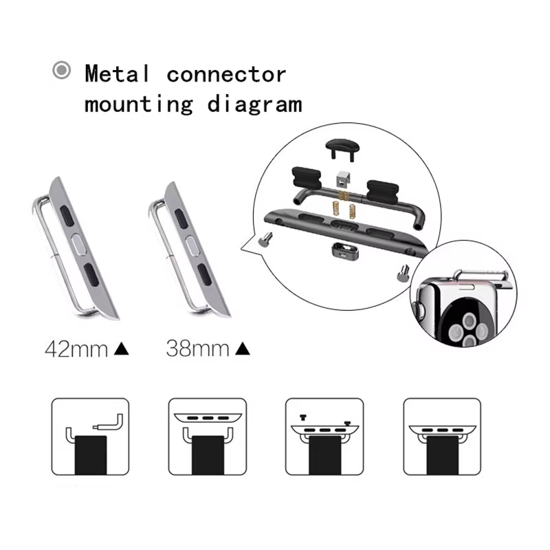 2pcs Stainless Steel Connector - Jewelry Stores Watches recensie en prijs