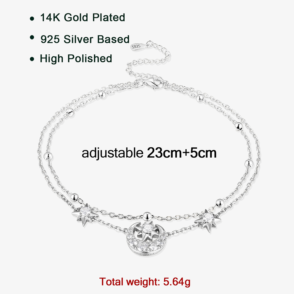 APIR Sparkling Moissanite Star - Anklet Foot Chain recensie en prijs