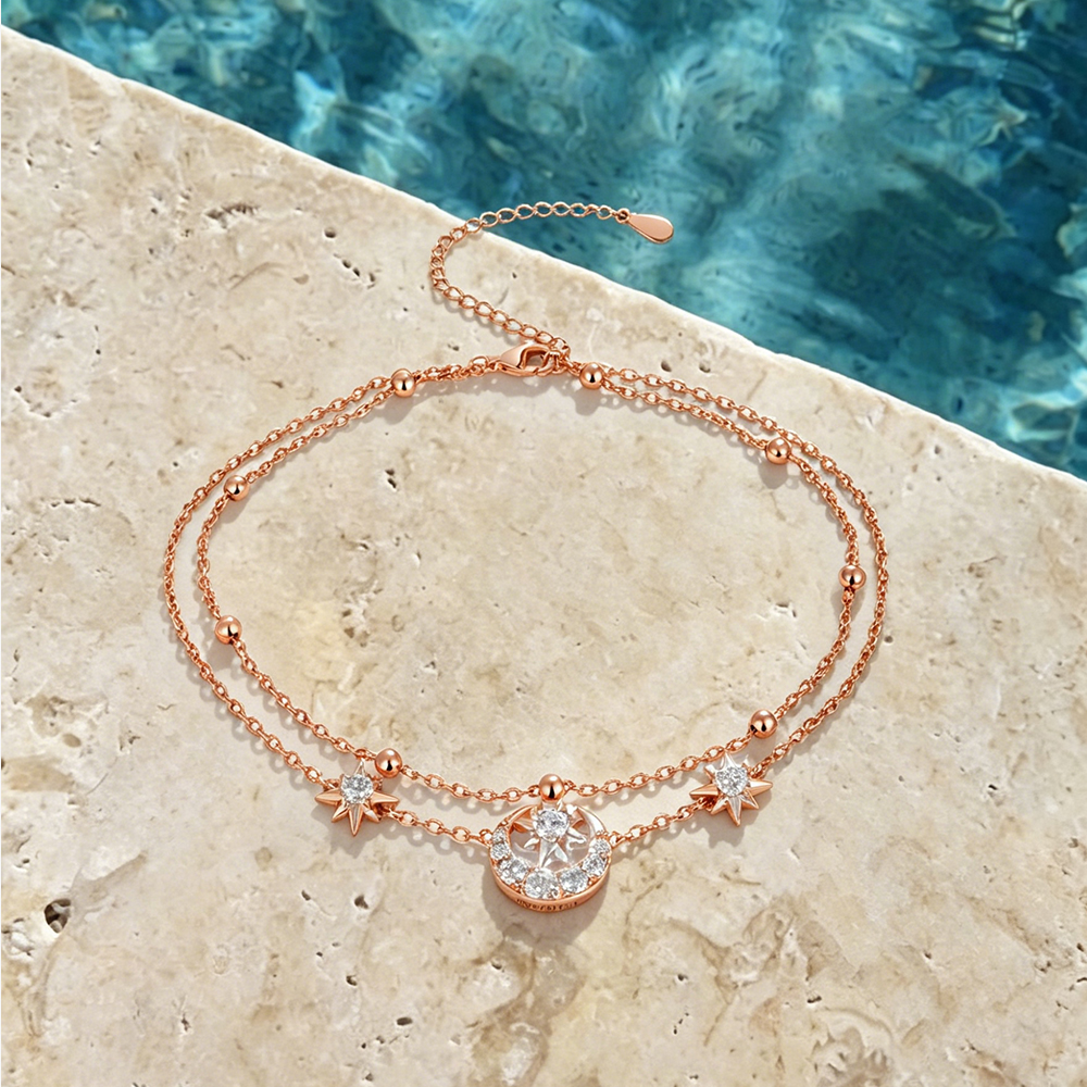 APIR Sparkling Moissanite Star - Anklet Foot Chain recensie en prijs