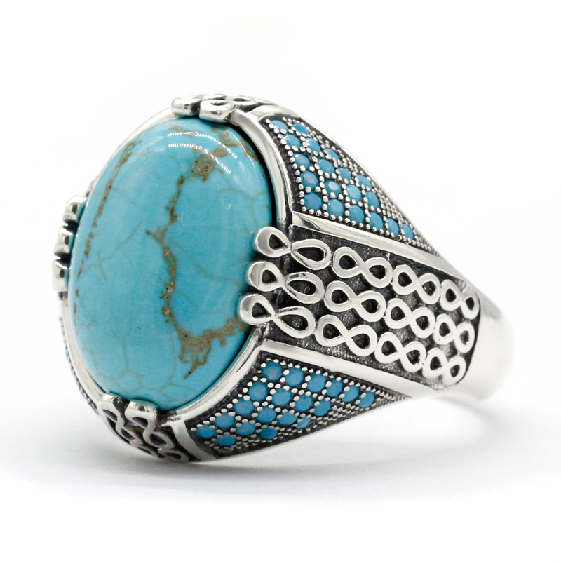 Natural Turquoise Stone Ring F - Turquoise Stone Ring recensie en prijs