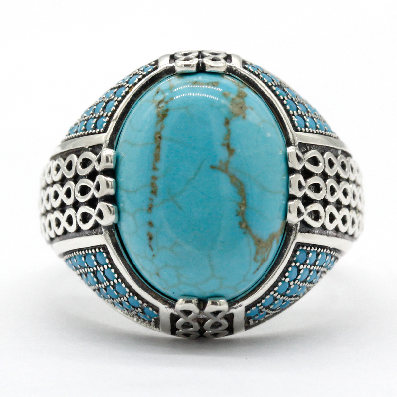 Natural Turquoise Stone Ring F - Turquoise Stone Ring recensie en prijs
