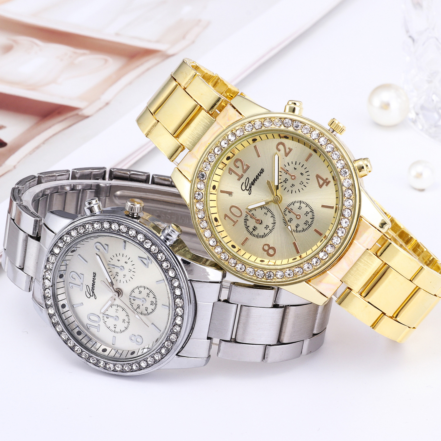 Gold Women Watch Geneva Classi - Jewelry Watches Gold recensie en prijs