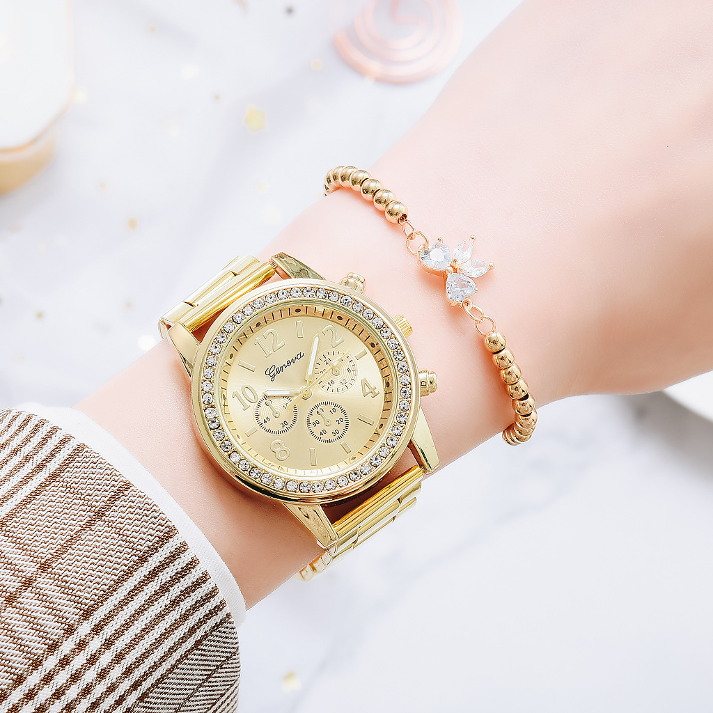 Gold Women Watch Geneva Classi - Jewelry Watches Gold recensie en prijs