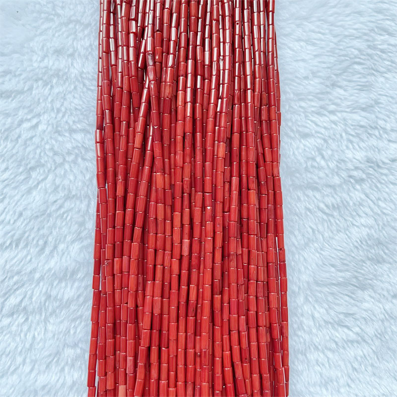Rare 3*6MM Round Tube Red Cora - Gemstone Bracelet Healing recensie en prijs