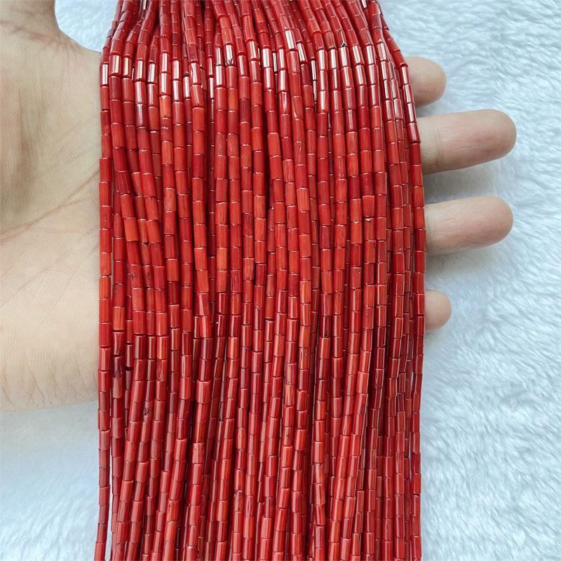 Rare 3*6MM Round Tube Red Cora - Gemstone Bracelet Healing recensie en prijs