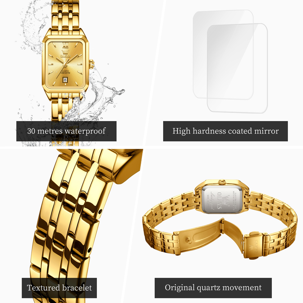 OLEVS Luxury Top Brand Women's - Jewelry Watches Gold recensie en prijs
