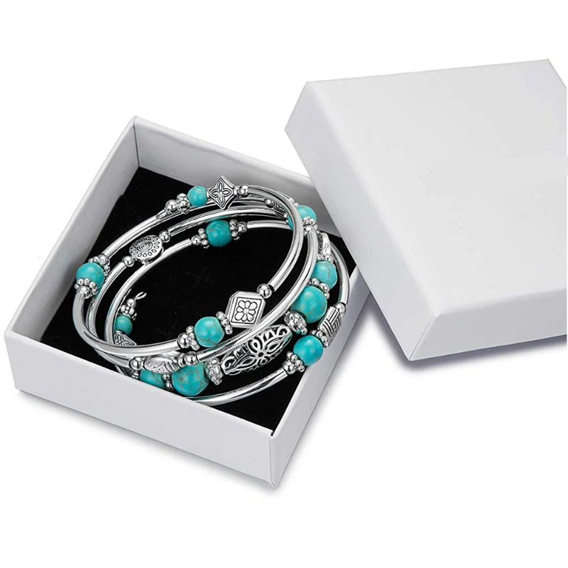 Layered Wrap Bangle Turquoise  - Turquoise Stone Ring recensie en prijs