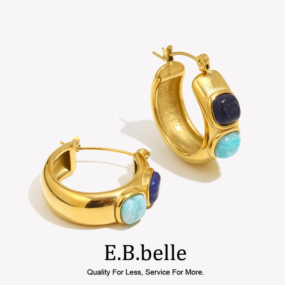 E.B.belle Round  Lazurite Turq - Turquoise Stone Ring recensie en prijs