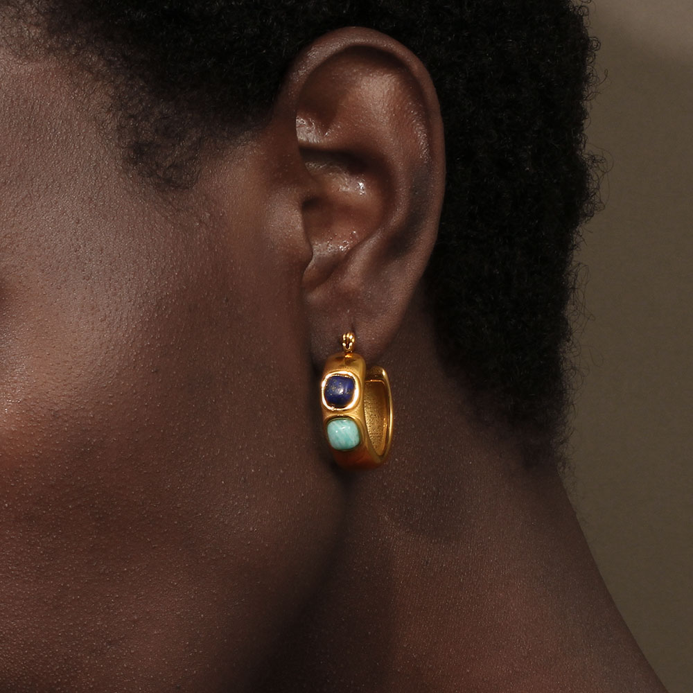 E.B.belle Round  Lazurite Turq - Turquoise Stone Ring recensie en prijs