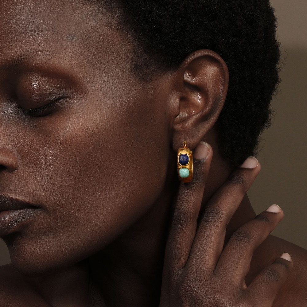 E.B.belle Round  Lazurite Turq - Turquoise Stone Ring recensie en prijs