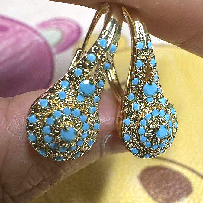 Elegant Fashion Synthetic Turq - Turquoise Stone Ring recensie en prijs