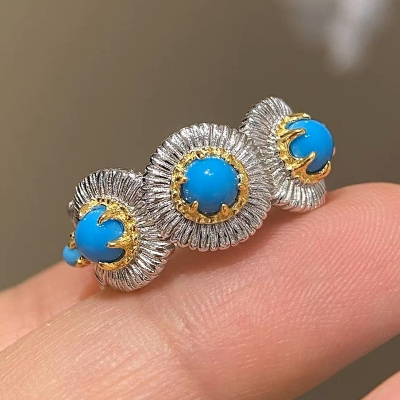 Natural Blue Turquoise Stones  - Turquoise Stone Ring recensie en prijs