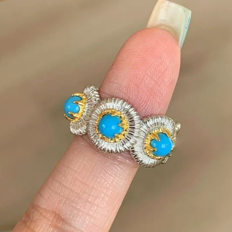 Natural Blue Turquoise Stones  - Turquoise Stone Ring recensie en prijs