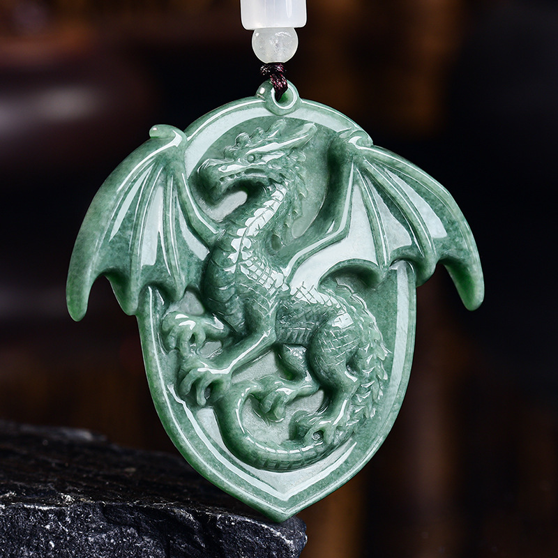 Natural Burmese Jadeite Dragon - Jewelry & Watches Spółka Z Ograniczoną Odpowiedzialnością recensie en prijs